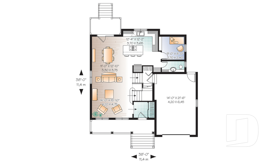Rez-de-chaussée -  - Dempsey 