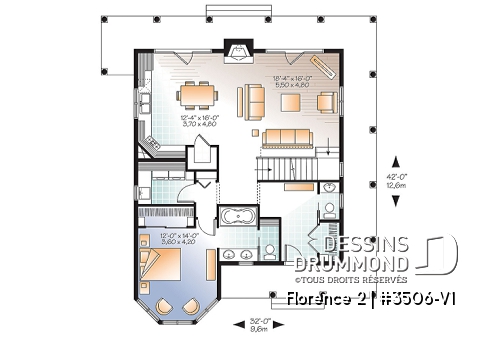 Rez-de-chaussée - Maison de campagne style Rustique, 4 chambres, 3.5 s.bain, foyer, garde-manger, buanderie - Florence 2