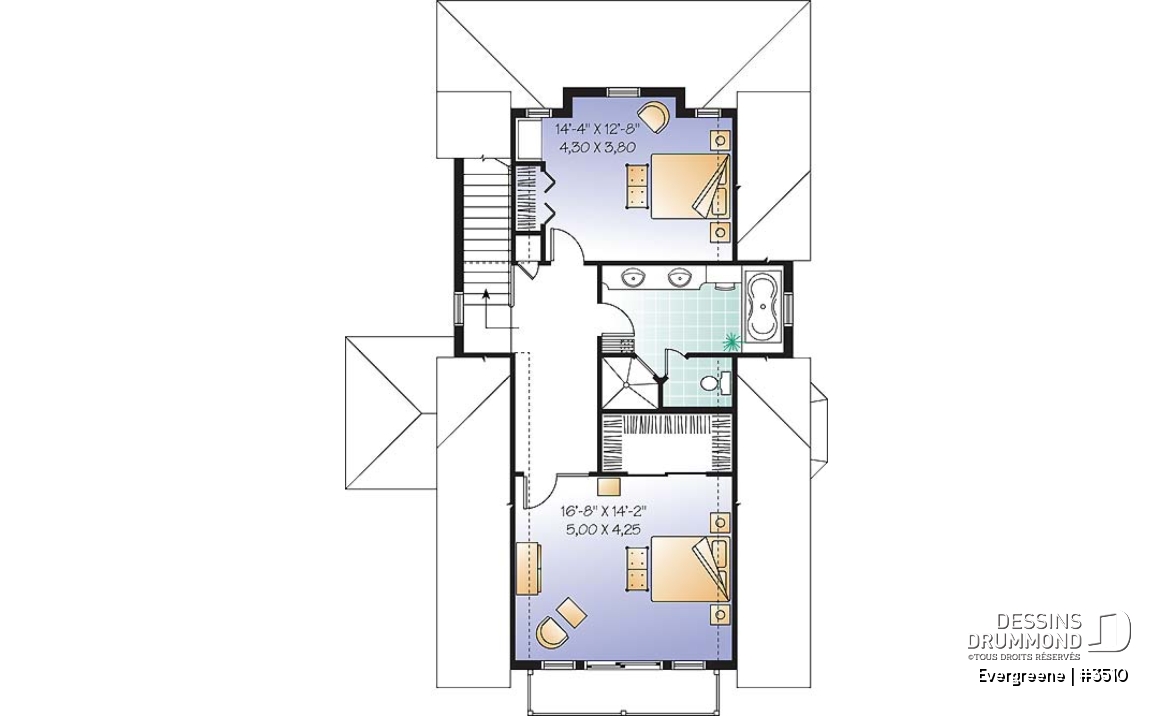 Étage - Chalet de style scandinave 2 étages avec 3 ch., r-d-c entièrement ouvert &amp; vue panoramique - Evergreene