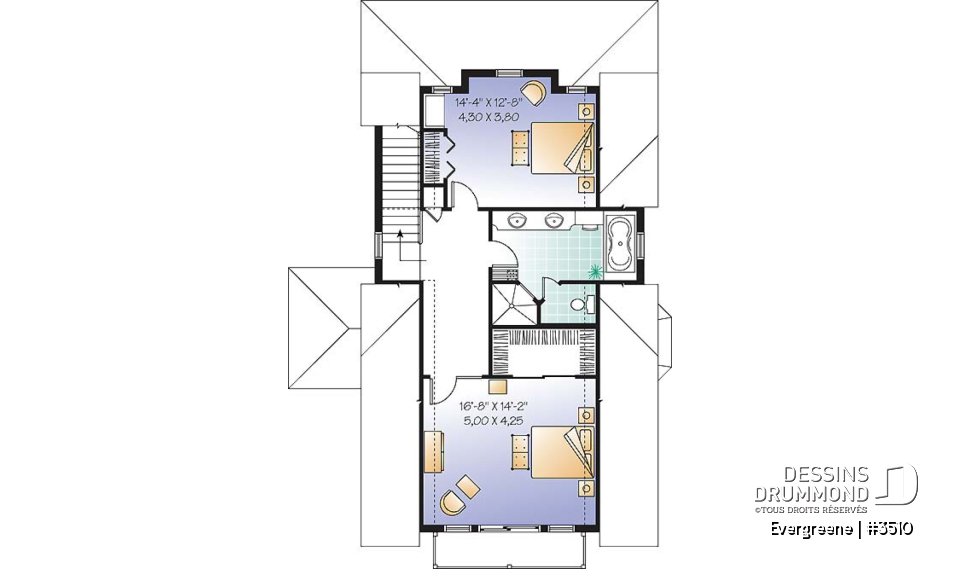 Étage - Chalet de style scandinave 2 étages avec 3 ch., r-d-c entièrement ouvert &amp; vue panoramique - Evergreene