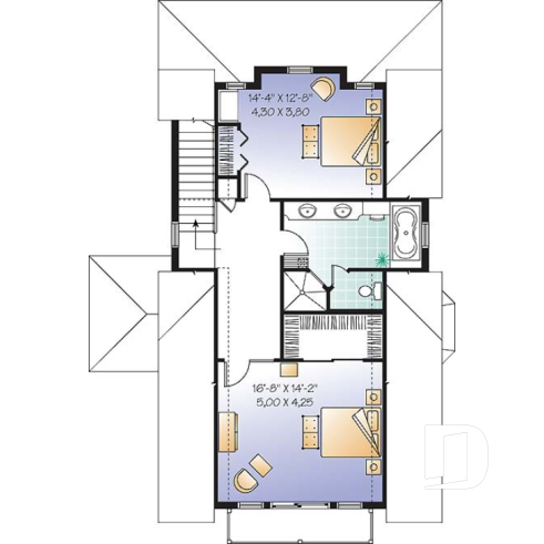 Étage - Chalet de style scandinave 2 étages avec 3 ch., r-d-c entièrement ouvert & vue panoramique - Evergreene