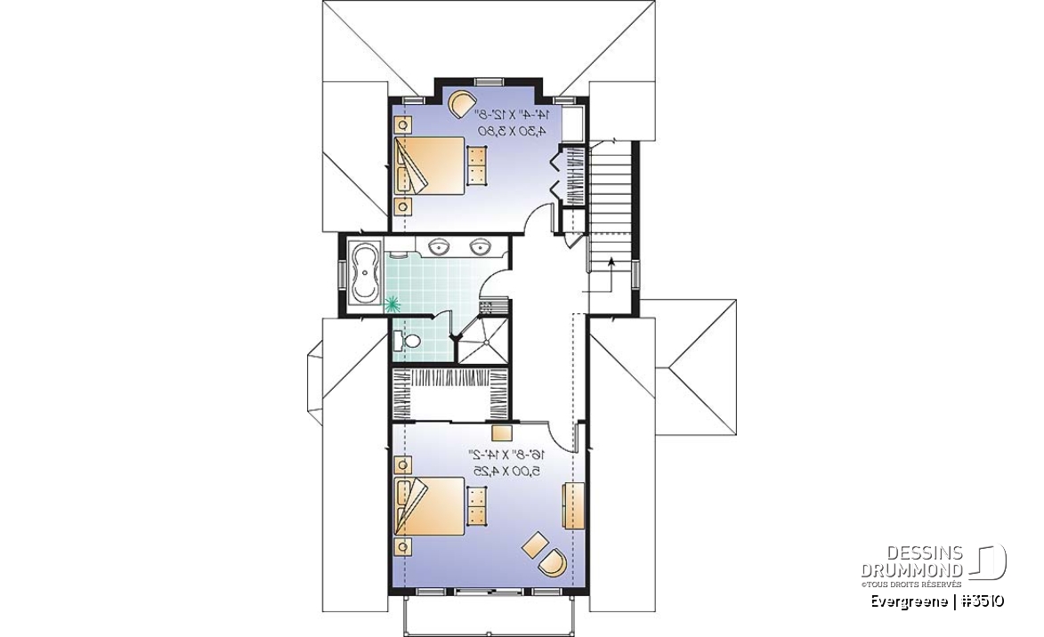 Étage - Chalet de style scandinave 2 étages avec 3 ch., r-d-c entièrement ouvert &amp; vue panoramique - Evergreene
