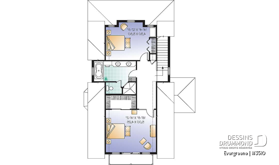 Étage - Chalet de style scandinave 2 étages avec 3 ch., r-d-c entièrement ouvert &amp; vue panoramique - Evergreene