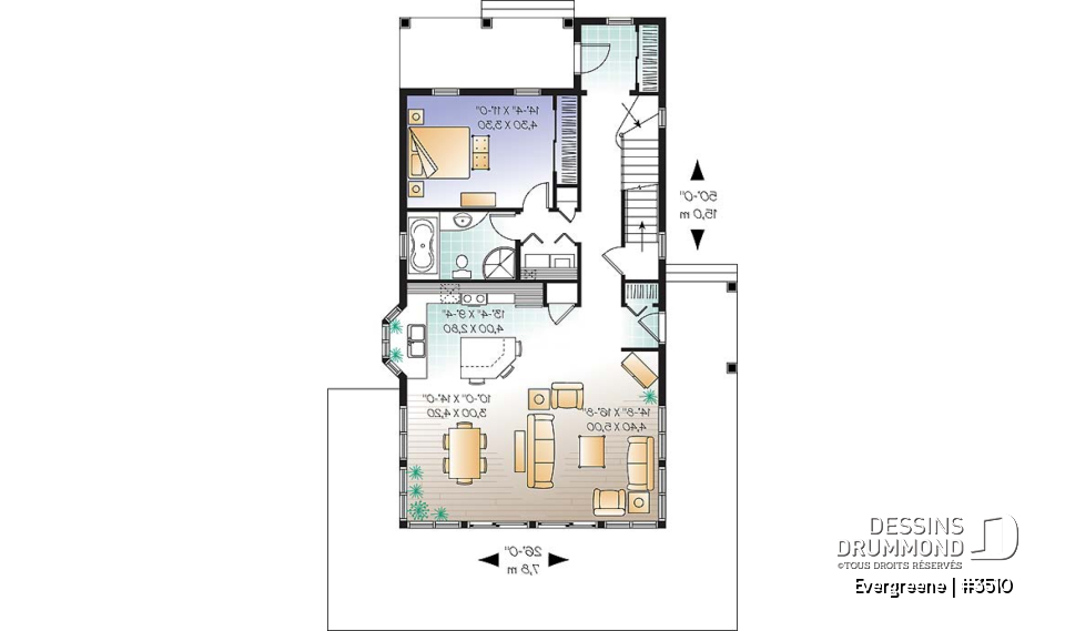 Rez-de-chaussée - Chalet de style scandinave 2 étages avec 3 ch., r-d-c entièrement ouvert &amp; vue panoramique - Evergreene