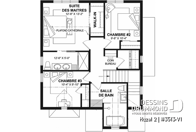 Étage - Petit cottage aménagé sur 3 étages avec 4 chambres, 3.5 salles de bain, un cinéma maison & une suite d'invités - Hazel 2