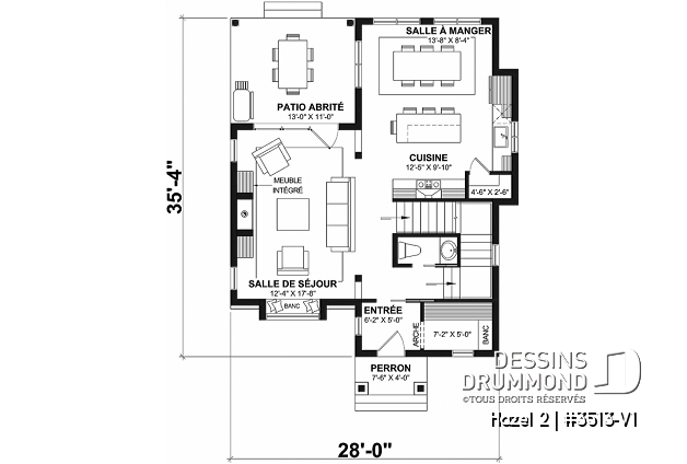 Rez-de-chaussée - Petit cottage aménagé sur 3 étages avec 4 chambres, 3.5 salles de bain, un cinéma maison & une suite d'invités - Hazel 2
