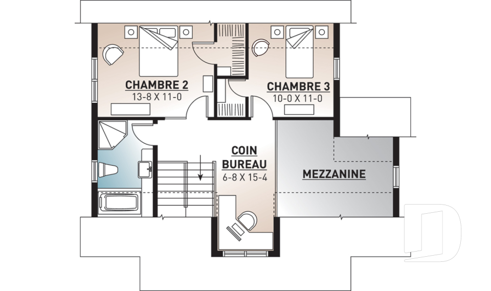 Étage -  - Bellefeuille