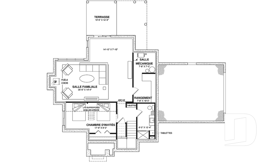 Sous-sol aménagé -  - London Fog