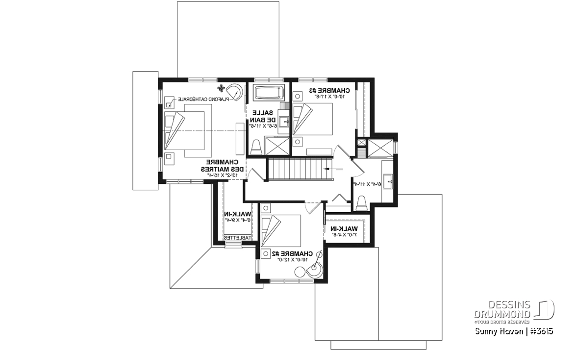 Étage - Modèle de farmhouse moderne 3 chambres, garage, bureau, grande terrasse abritée, vestiaire, garde-manger - Sunny Haven