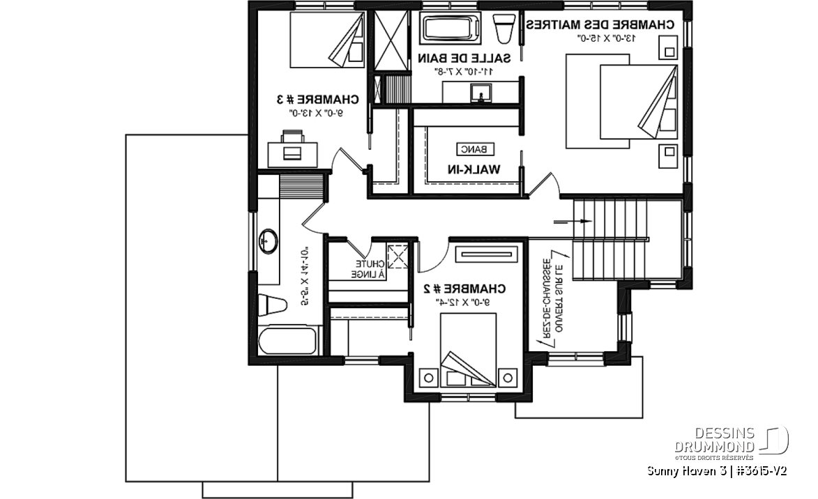 Étage - Maison farmhouse moderne avec garage latéral, superbe chambre principale, bureau, cuisine avec garde-manger - Sunny Haven 3