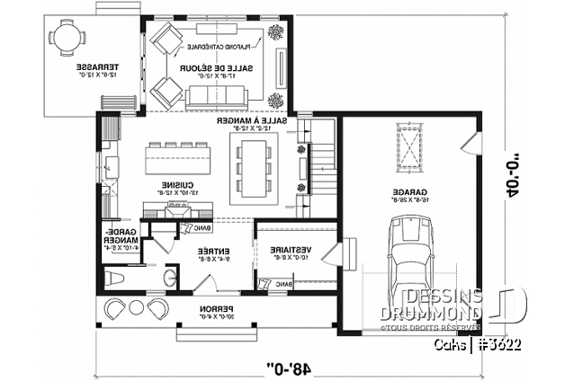 Rez-de-chaussée - Maison champêtre avec sous-sol aménagé, 3 chambres au total, garage, et superbe luminosité - Oaks