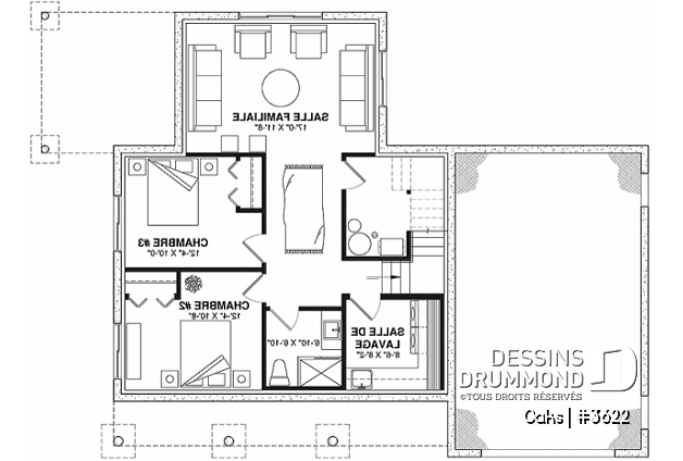 Sous-sol - Maison champêtre avec sous-sol aménagé, 3 chambres au total, garage, et superbe luminosité - Oaks