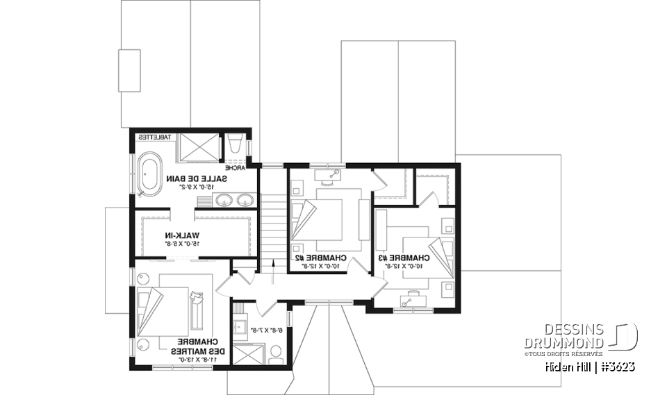 Étage - Farmhouse moderne à étage avec garage double, 3 chambres, superbe lumière naturelle à la salle de séjour - Hiden Hill