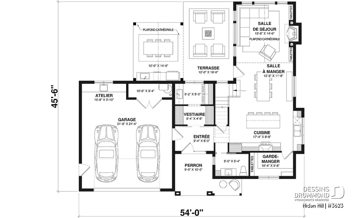 Rez-de-chaussée - Farmhouse moderne à étage avec garage double, 3 chambres, superbe lumière naturelle à la salle de séjour - Hiden Hill