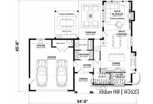 Rez-de-chaussée - Farmhouse moderne à étage avec garage double, 3 chambres, superbe lumière naturelle à la salle de séjour - Hiden Hill