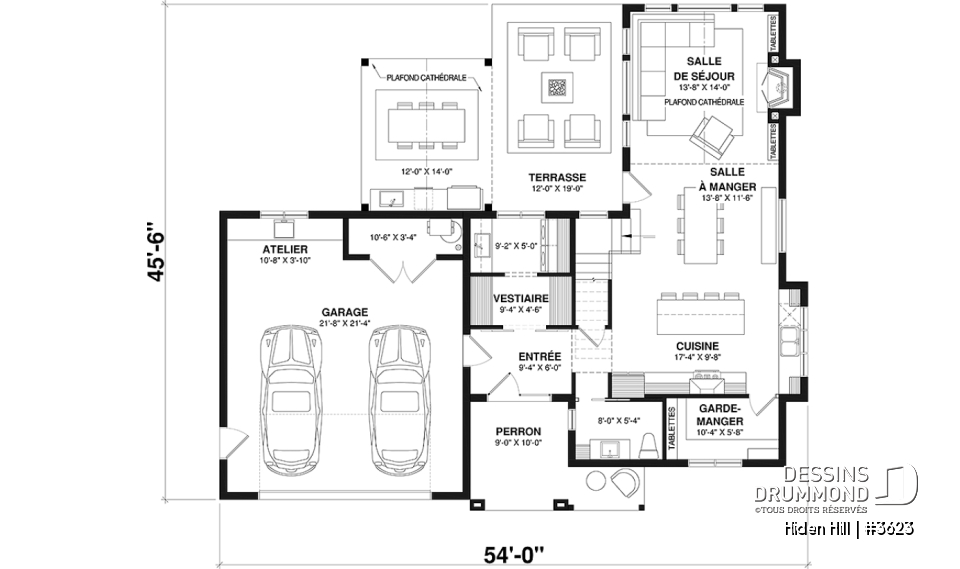 Rez-de-chaussée - Farmhouse moderne à étage avec garage double, 3 chambres, superbe lumière naturelle à la salle de séjour - Hiden Hill