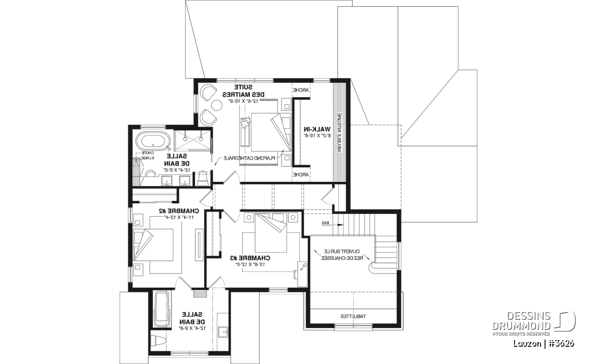 Étage - Maison familiale lumineuse avec suite principale à l’étage, s-sol fini optionnel, garage &amp; terrasse abritée - Lauzon