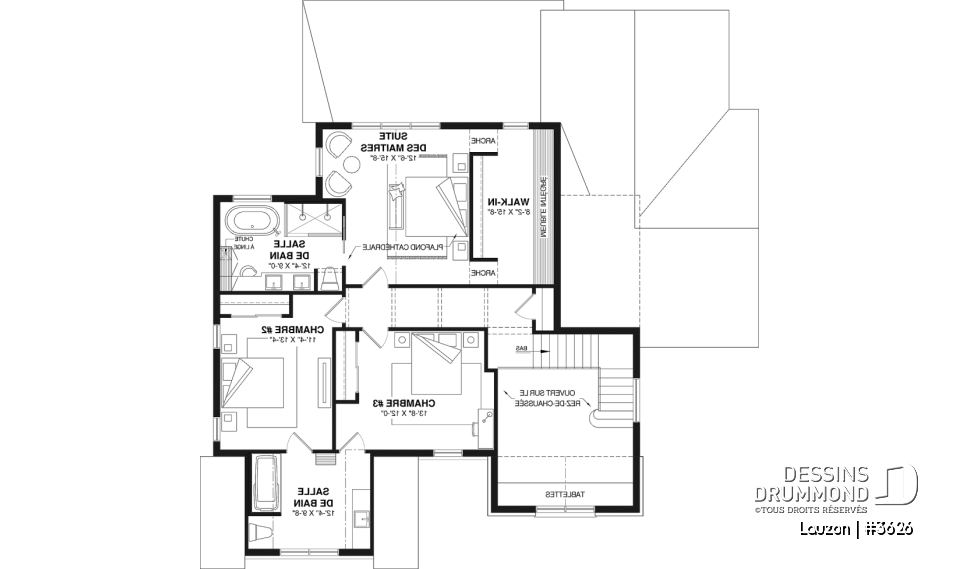 Étage - Maison familiale lumineuse avec suite principale à l’étage, s-sol fini optionnel, garage &amp; terrasse abritée - Lauzon