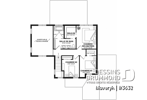 Étage - Belle Farmhouse avec garage, 3 chambres 1.5 salles de bain, vestiaire, garde-manger, foyer - Maveryk