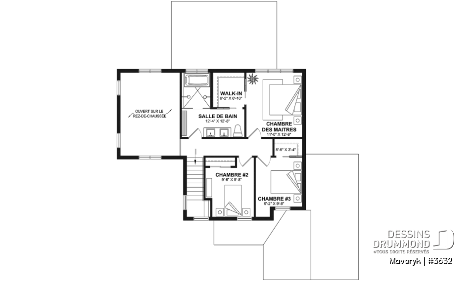 Étage -  Accueillante maison Farmhouse moderne avec plafond cathédrale et ambiance lumineuse et chaleureuse - Maveryk