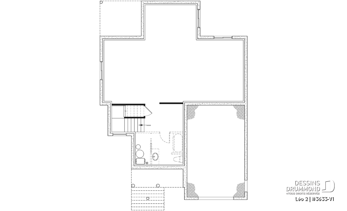 Sous-sol - Magnifique farmhouse compacte 4 chambres avec garage, bureau séparé de la maison - Léo 2