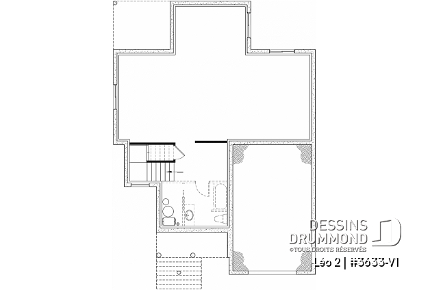 Sous-sol - Magnifique farmhouse compacte 4 chambres avec garage, bureau séparé de la maison - Léo 2
