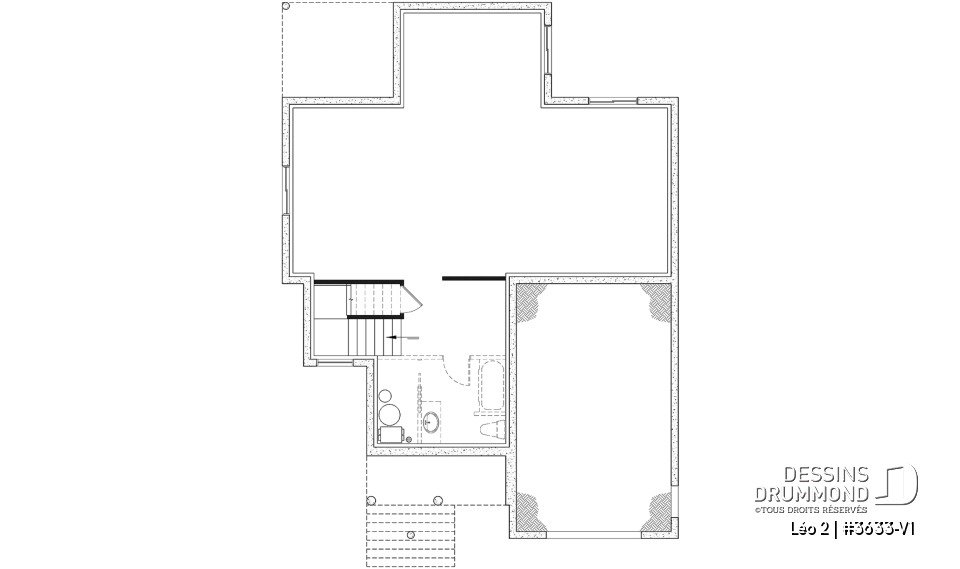 Sous-sol - Magnifique farmhouse compacte 4 chambres avec garage, bureau séparé de la maison - Léo 2