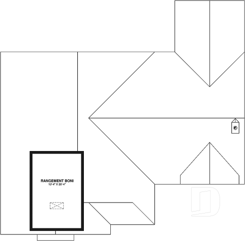 Rangement boni - Grand plain-pied avec 3 chambres, bureau, garage, vestiaire, garde-manger, plafond cathédral, foyer - Pinewood