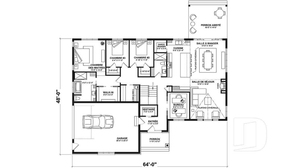 Rez-de-chaussée -  - Pinewood