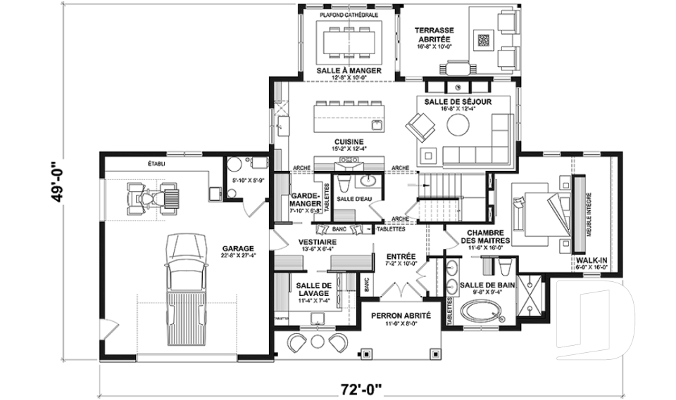Rez-de-chaussée -  - Birchview