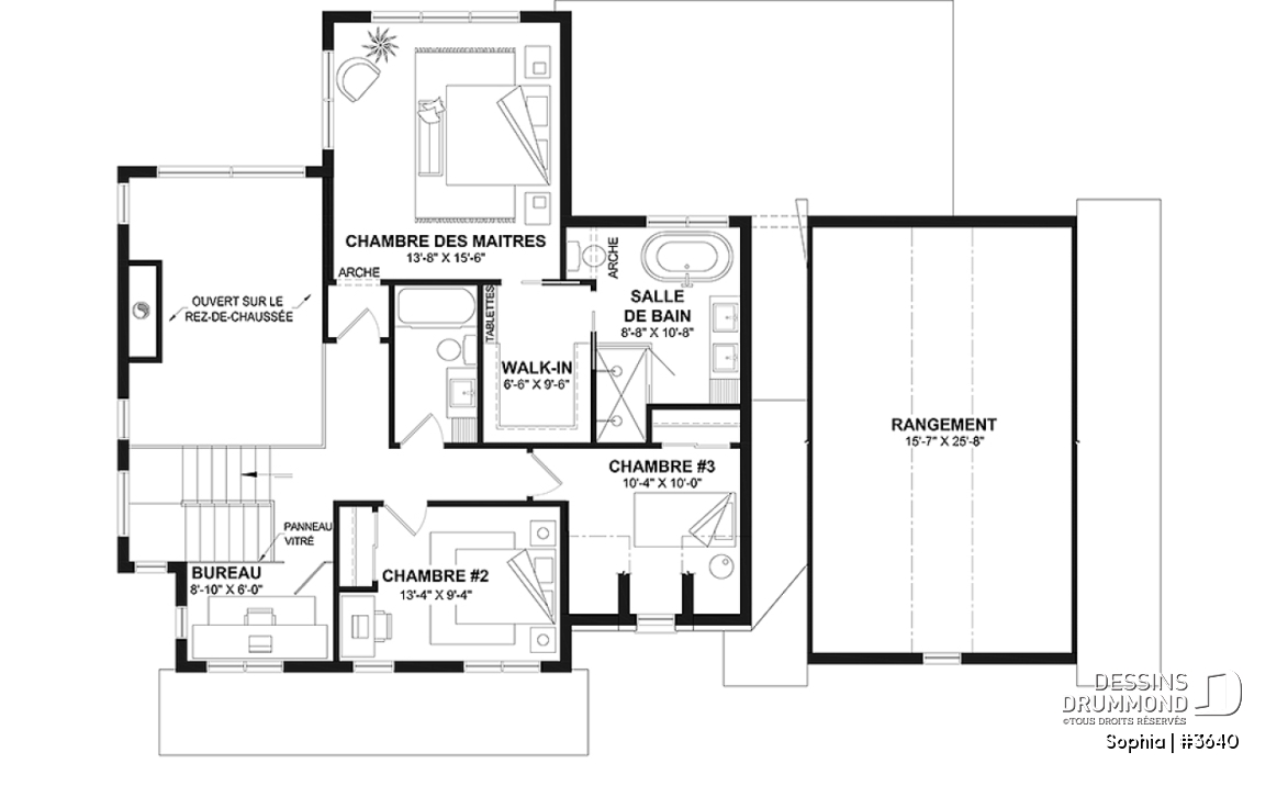 Étage - Maison Farmhouse à étage avec garage double, 3 chambres et magnifique vue panoramique à l'arrière de la maison - Sophia