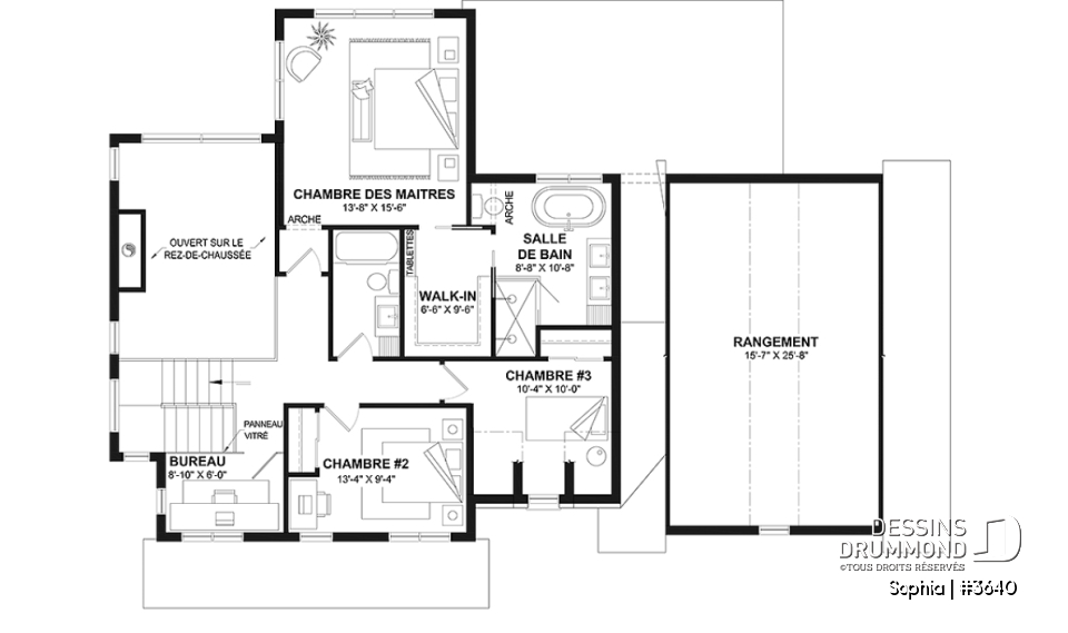Étage - Maison Farmhouse à étage avec garage double, 3 chambres et magnifique vue panoramique à l'arrière de la maison - Sophia