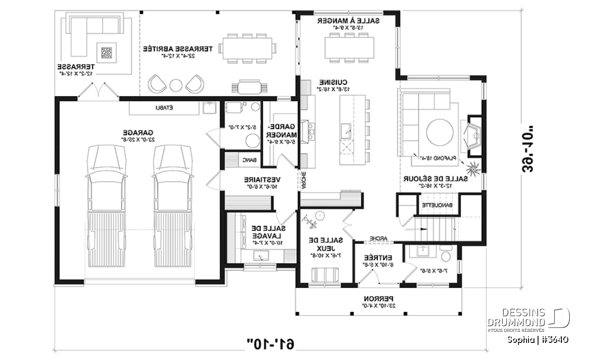 Rez-de-chaussée - Maison Farmhouse à étage avec garage double, 3 chambres et magnifique vue panoramique à l'arrière de la maison - Sophia