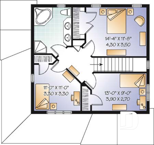 Étage - Superbe maison champêtre avec grande cuisine et salle à manger, 3 chambres, 2 salles de bain - Spinosa
