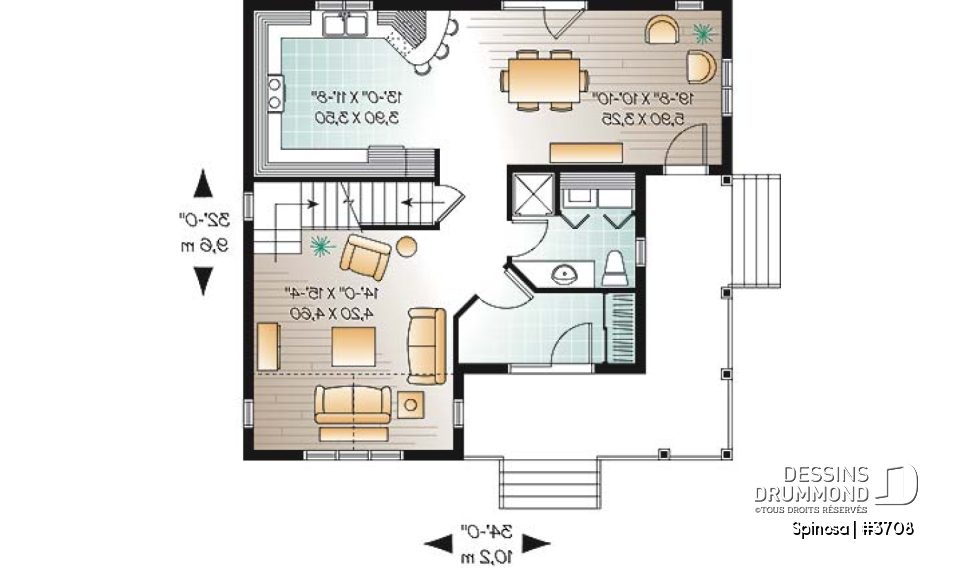 Rez-de-chaussée - Superbe maison champêtre avec grande cuisine et salle à manger, 3 chambres, 2 salles de bain - Spinosa