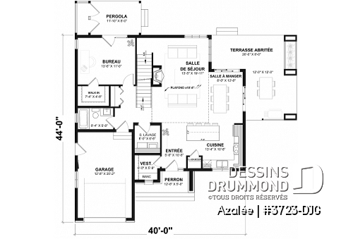 Rez-de-chaussée (Optionel $) -  - Azalée