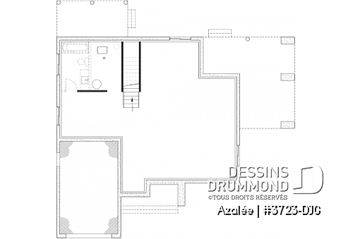 Sous-sol aménageable (Optionel $) -  - Azalée