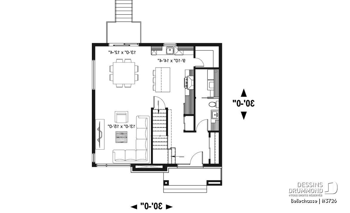Rez-de-chaussée - Maison moderne à étage, plancher spacieux, superbe cuisine avec garde-manger et îlot, 3 chambres bon format - Bellechasse
