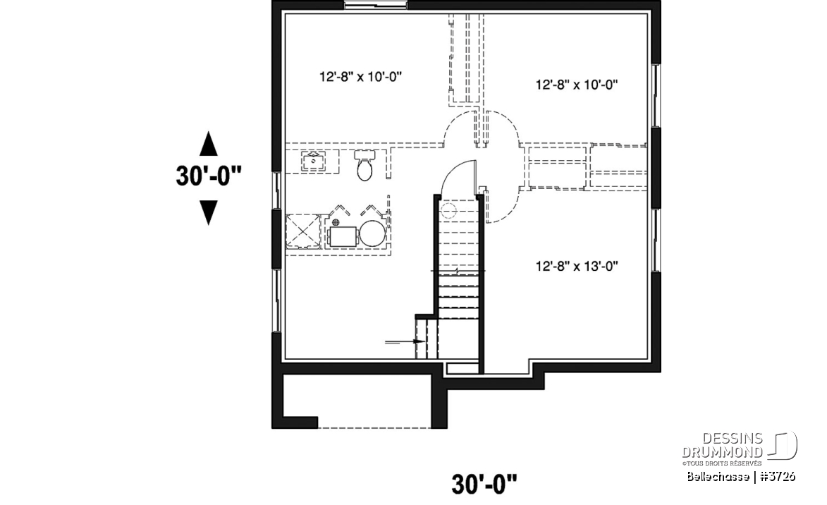 Sous-sol - Maison moderne à étage, plancher spacieux, superbe cuisine avec garde-manger et îlot, 3 chambres bon format - Bellechasse