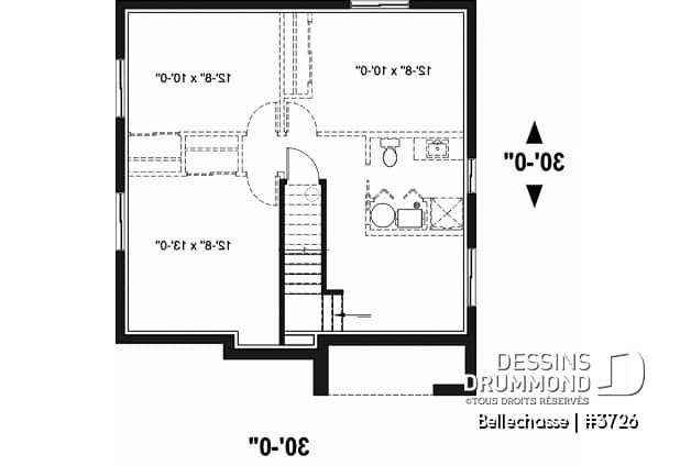 Sous-sol - Maison moderne à étage, plancher spacieux, superbe cuisine avec garde-manger et îlot, 3 chambres bon format - Bellechasse