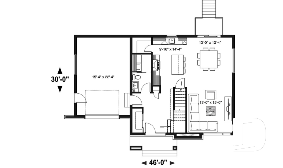 Rez-de-chaussée -  - Bellechasse 2
