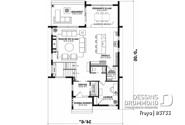 Rez-de-chaussée - Belle de style scandinave minimaliste, 4 chambres + bureau, sous-sol aménagé - Freya
