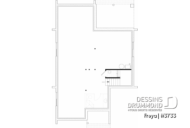 Sous-sol aménageable - Belle maison de style scandinave minimaliste, 4 chambres + bureau, sous-sol aménagé - Freya