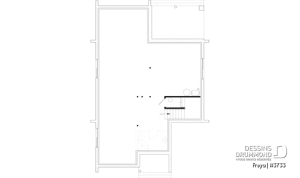 Sous-sol aménageable - Belle maison de style scandinave minimaliste, 3 à 5 chambres + bureau, sous-sol optionnel - Freya