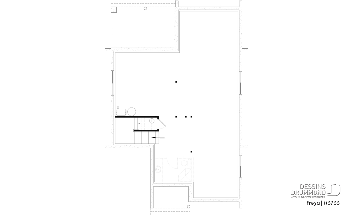 Sous-sol aménageable - Belle maison de style scandinave minimaliste, 3 à 5 chambres + bureau, sous-sol optionnel - Freya