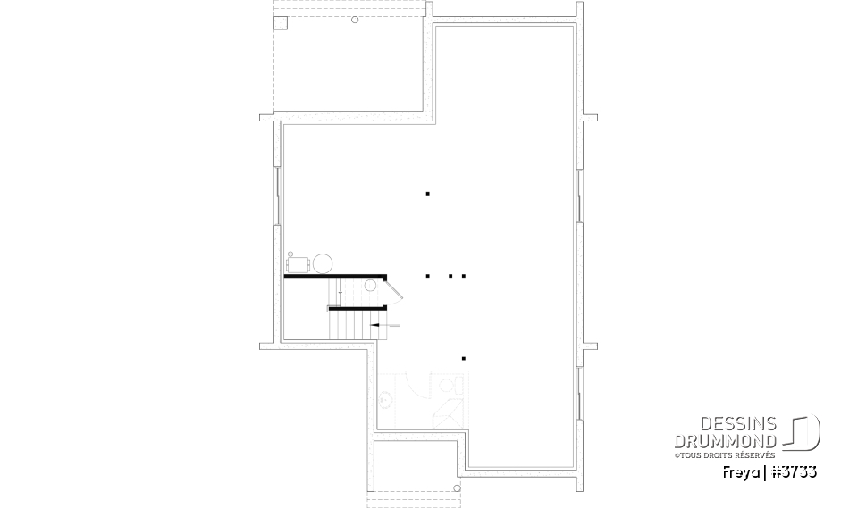 Sous-sol aménageable - Belle maison de style scandinave minimaliste, 3 à 5 chambres + bureau, sous-sol optionnel - Freya