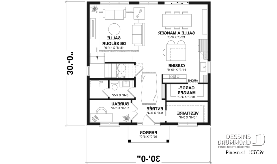 Rez-de-chaussée - Maison moderne rustique 2 étages économique proposant 3 chambres, bureau, grand vestiaire et garde-manger - Pinecrest