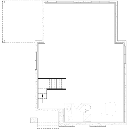 Sous-sol aménageable (Optionel $) - Maison à étage sur dalle de béton, aire ouverte et salle de jeux au rez-de-chaussée, 3 chambres - Whitehill