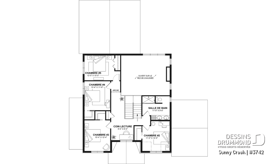 Étage - Maison à deux étages avec 5 chambres, une salle de jeux et des espaces familiaux lumineux et accueillants - Sunny Creek