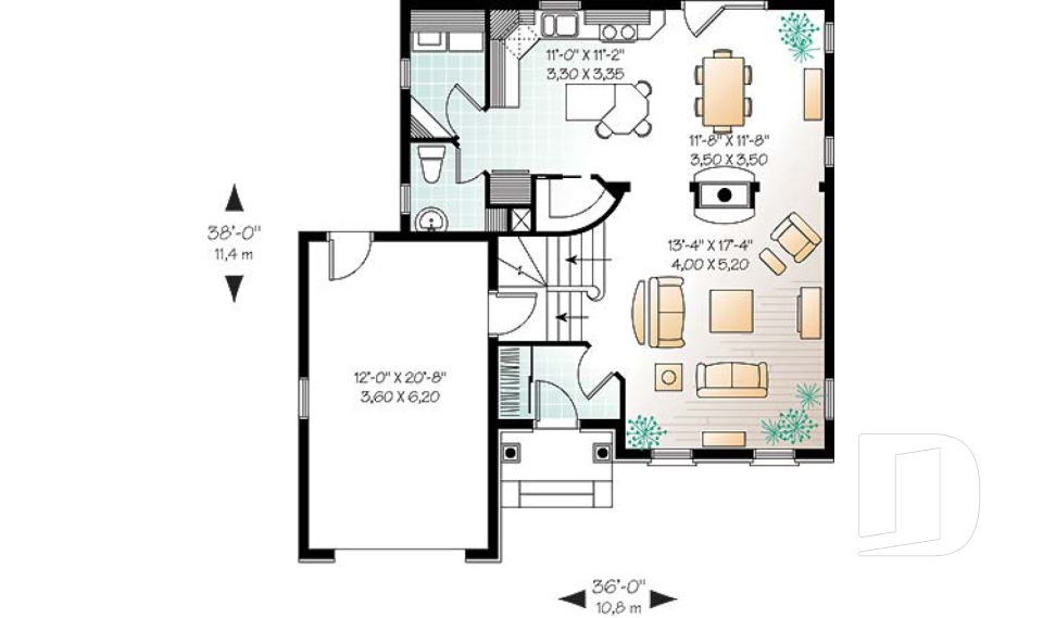 Rez-de-chaussée -  - Le Frontenac 2